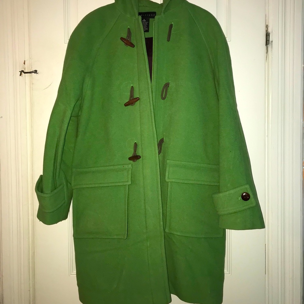 Apostrophe coat with hood
